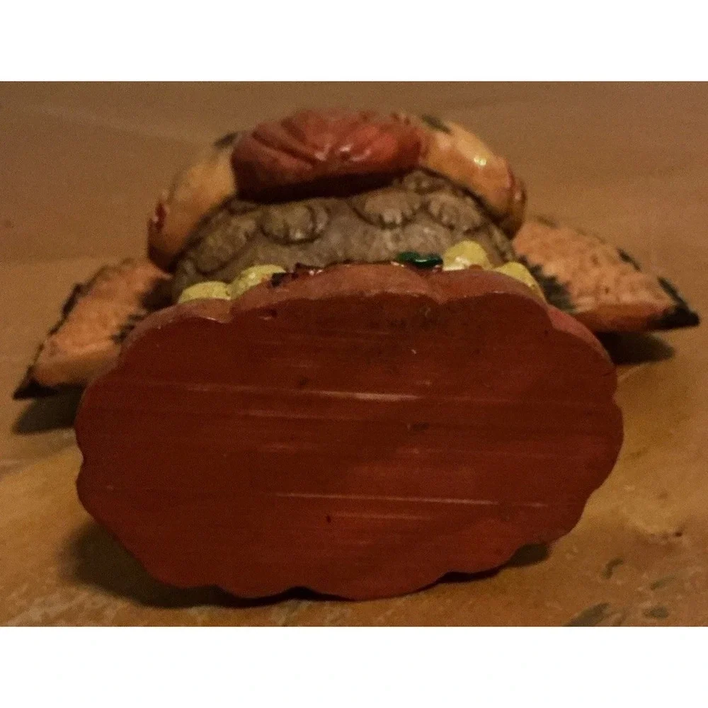 Thanksgiving Turkey Holding A Pumpkin Resin Statue Figure 7.5